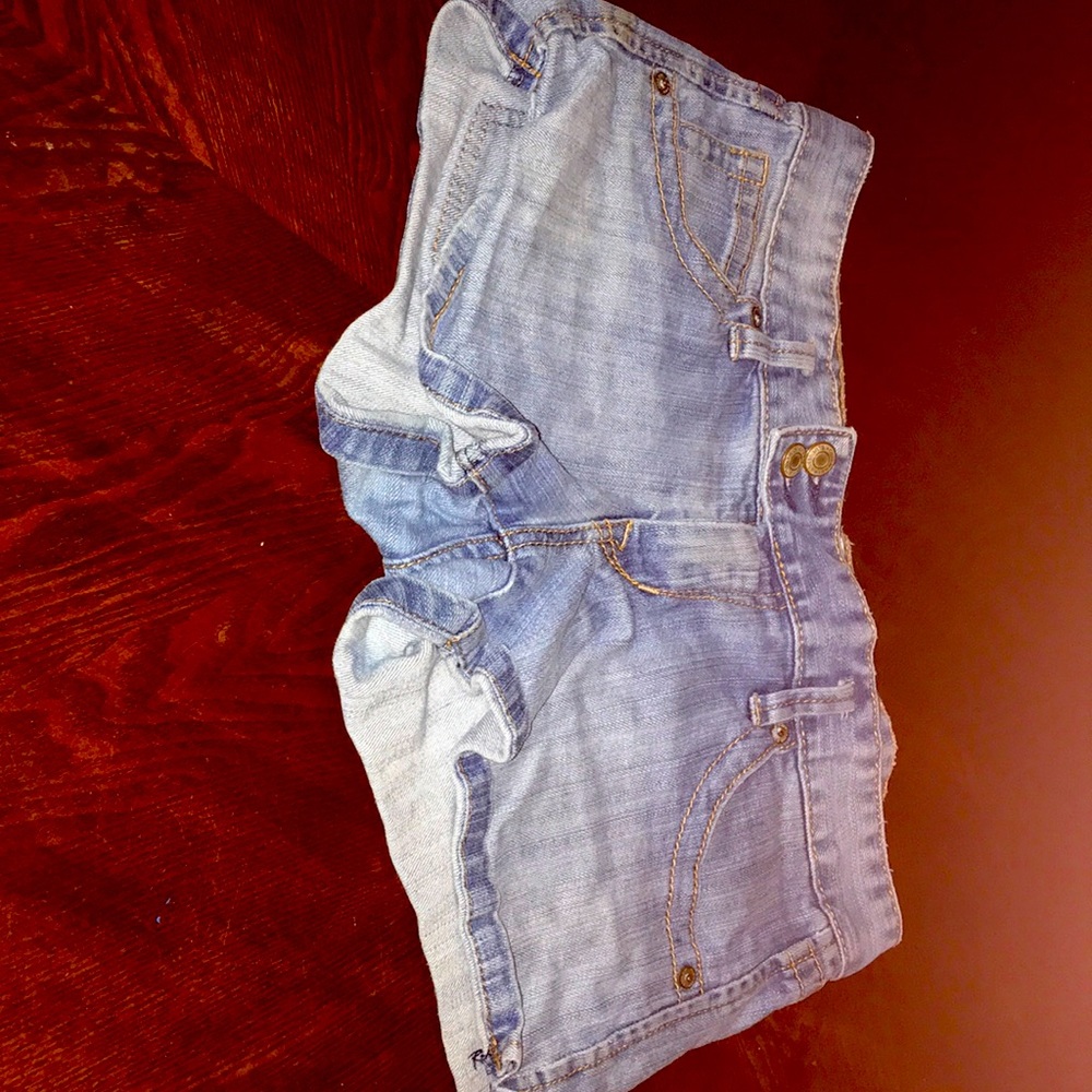 Gray jean shorts